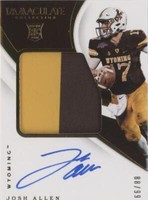 2018 Panini Immaculate Collection Collegiate Josh Allen #103
