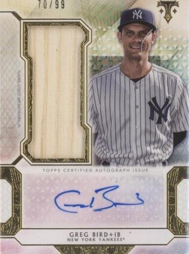 2018 Topps Triple Threads - Greg Bird #UAJR-GI