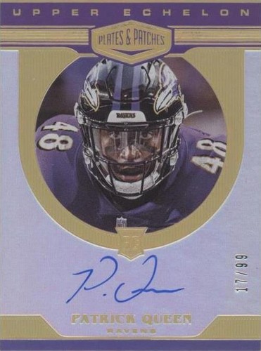 2020 Panini Plates & Patches Patrick Queen #UE-PQ