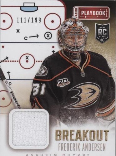 2013-14 Panini Playbook - Frederik Andersen #B-FA