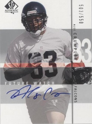 2001 SP Authentic Alge Crumpler #123