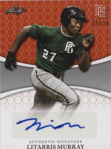 2022 Leaf Perfect Game National Showcase - Litarris Murray #BA-LM2