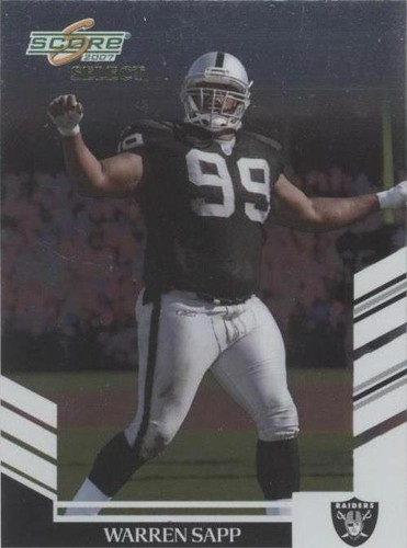 2007 Score Select Warren Sapp #275