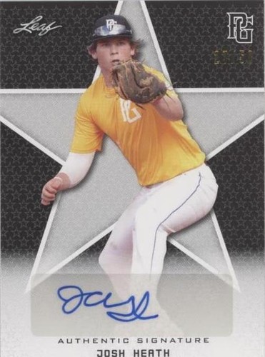 2020 Leaf Perfect Game National Showcase - Josh Heath #BA-JH5