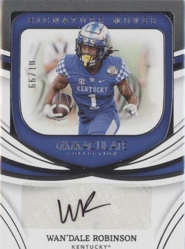 2022 Panini Immaculate Collection Collegiate Wan'Dale Robinson #SM-WDR