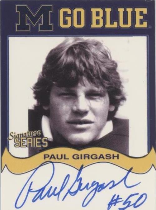 2004 TK Legacy Michigan Wolverines Paul Girgash #MGB69