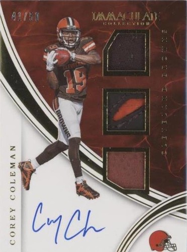 2016 Panini Immaculate Collection Corey Coleman #CCO