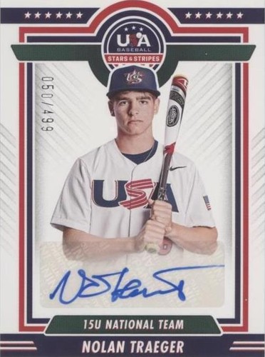 2022 Panini USA Baseball Stars & Stripes - Nolan Traeger #15US-NT