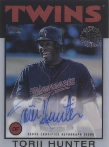 2021 Topps Clearly Authentic Autographs - Torii Hunter #86TBA-TH
