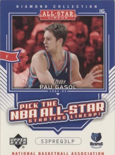 2004-05 Upper Deck All-Star Lineup - Pau Gasol #AS33