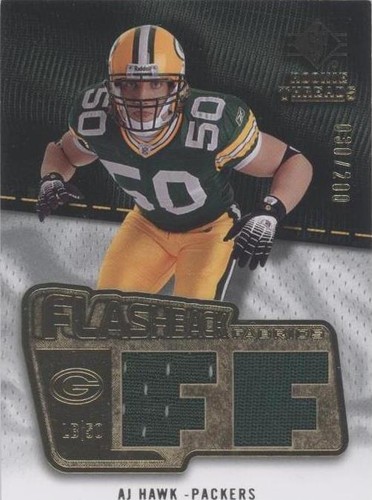 2008 SP Rookie Threads A.J. Hawk #FF-AH