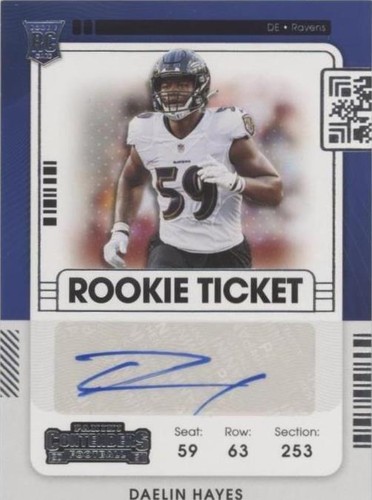 2021 Panini Contenders Daelin Hayes #221