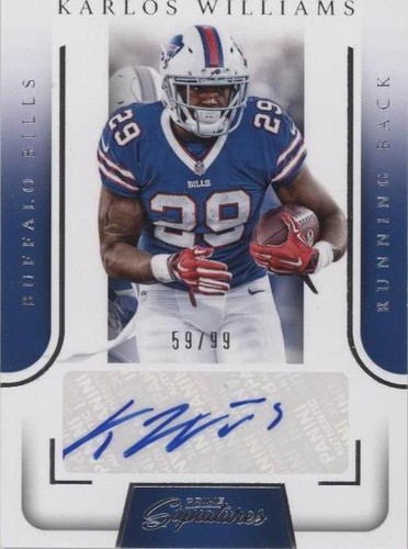 2016 Panini Prime Signatures Karlos Williams #PS-KW