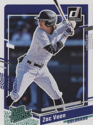 ZAC VEEN Rockies 2024 Donruss Baseball Signature Series