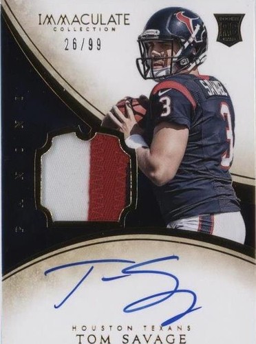 2014 Panini Immaculate Collection Tom Savage #136