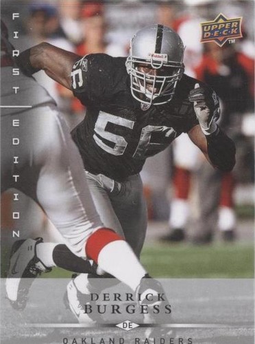 2008 Upper Deck First Edition Derrick Burgess #105