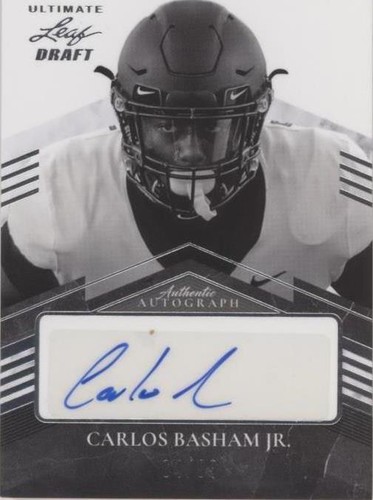 2021 Leaf Ultimate Draft Carlos Basham Jr. #PA-CBJ