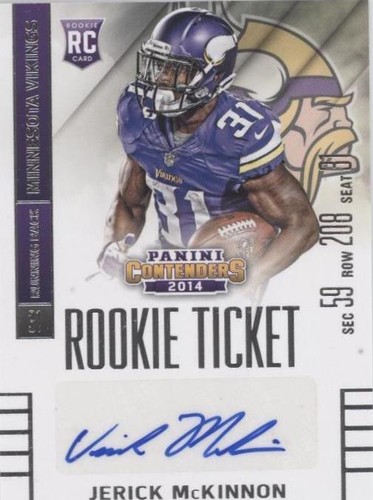 2014 Panini Contenders Jerick McKinnon #141