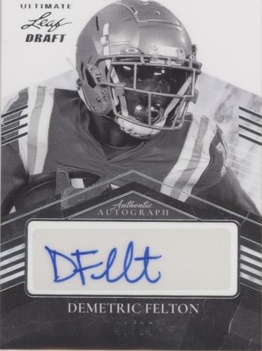 2021 Leaf Ultimate Draft Demetric Felton #PA-DF2