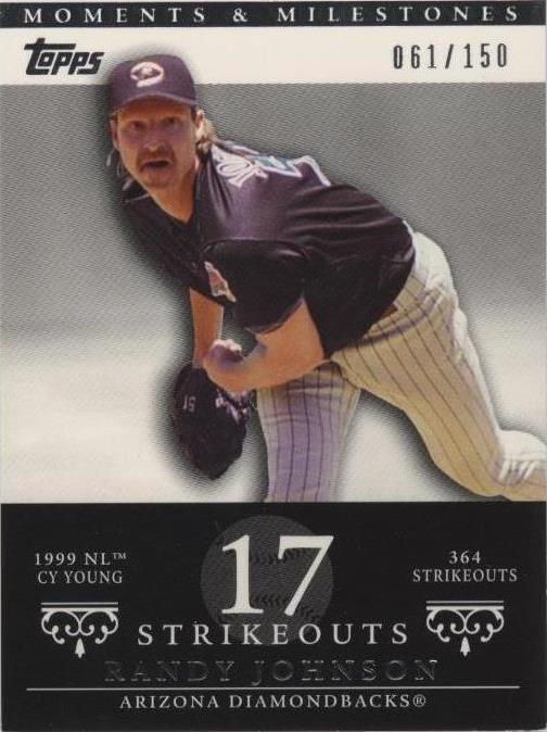2007 Topps Moments & Milestones - Randy Johnson #55-17