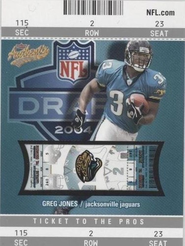 2004 Fleer Authentix Greg Jones #114
