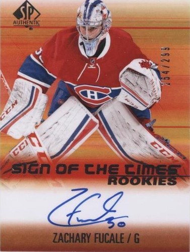 2015-16 SP Authentic - Zachary Fucale #SOTR-ZF