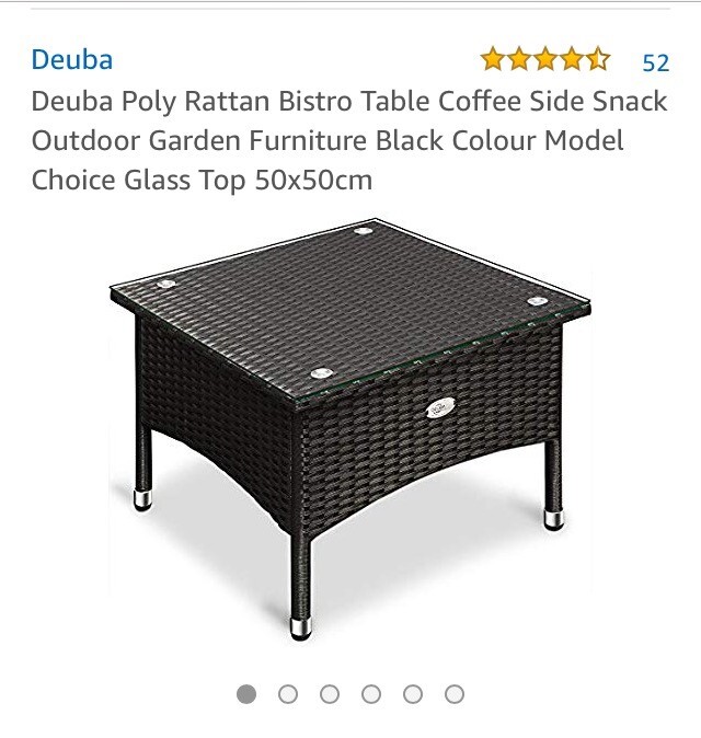 New black rattan patio table in Acocks Green, West Midlands Gumtree