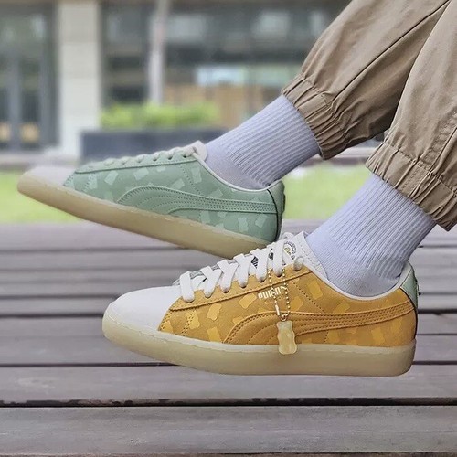

Женские кроссовки Puma Suede Mix X Haribo, размер 7, спортивная обувь, желтые кроссовки, Желтый, PUMA Suede