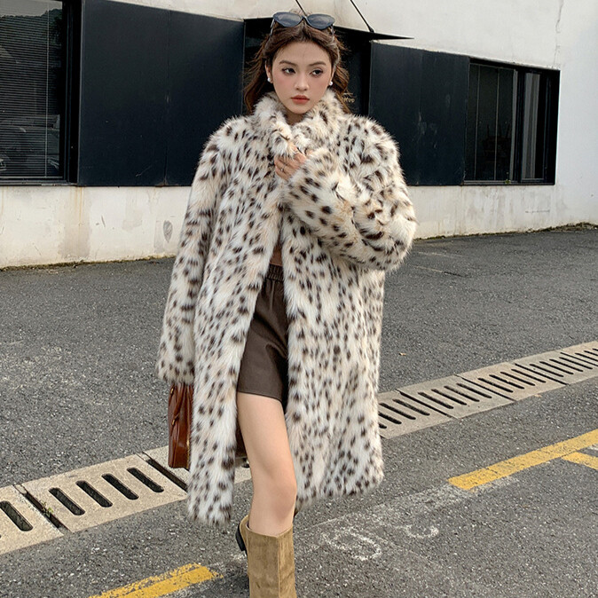 ジャケット・アウター RECTO 70S ORCHID FAUX FUR OVERSIZED COAT Recto Beige 70s Orchid Faux-Fur Coat Recto