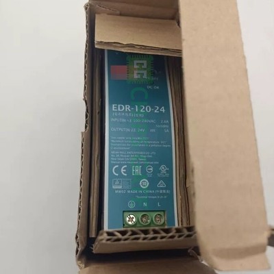 Mean Well EDR-120-24 Single Output DIN Rail Power Supply 24 Volts 5 Amps 120 Wat