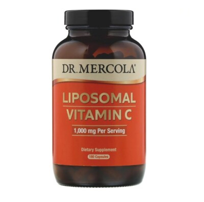 Dr. Mercola, Liposomal Vitamin C, 180 Capsules, 1,000 mg per serving