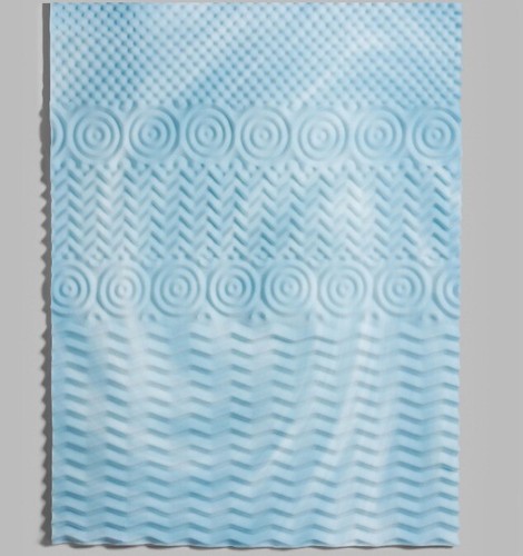 Twin Size Bed 5 Zone Foam Mattress Topper Gel Orthopedic Pad Sleep Brand New