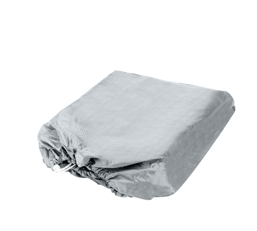 17-19ft 600D Oxford Fabric Waterproof Boat Cover with Storage Bag Gray