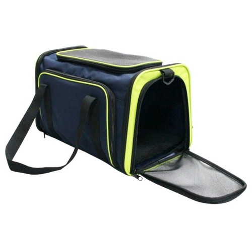 Pet Life Roomeo Folding Collapsible Airline Approved Pet Dog Carrier Crate.  (H)