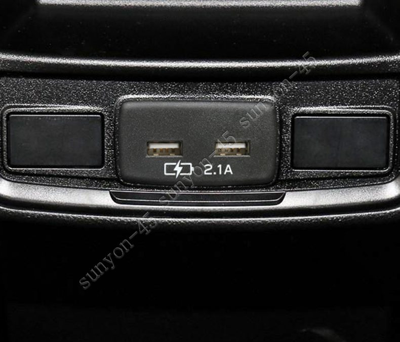 For Subaru Forester 20192021 rear USB Charging install Point 2 Ports 2