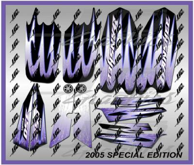 yamaha banshee full graphics decals kit 2005 SE THICK AND HIGH GLOSS UPDATED!!
