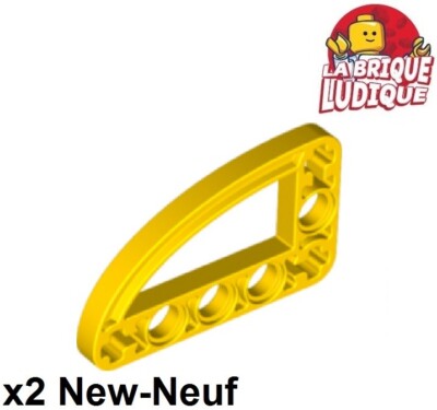 Lego Technic 2x Modified L Shape Quarter Ellipse Thin 3x5 Yellow 32250 New