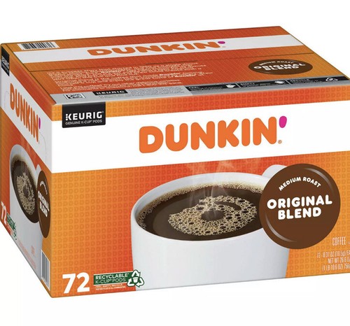 Dunkin Donuts Original Blend Keurig K-Cups 72 Count - ⭐️FAST FREE SHIPPING⭐️