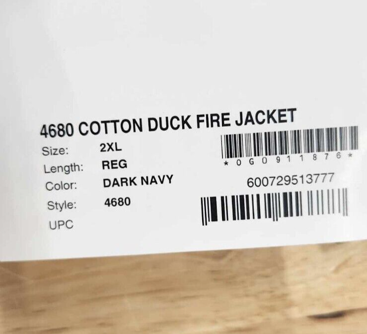 Blauer Cotton Duck Fire Jacket W/ Jacket Fleece B.XDRY Liner 4640X - 4680