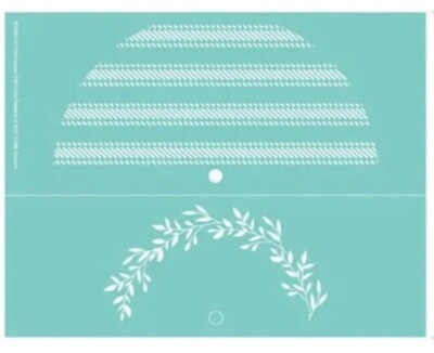 NEW  FARMHOUSE HALF CIRCLE PATTERNS  Chalk Couture Chalk Transfer Stencil Size B