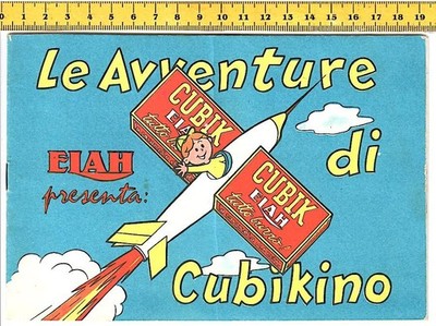 ELAH presenta Le Avventure di Cubikino 50s creazione Pagot italy libretto raro
