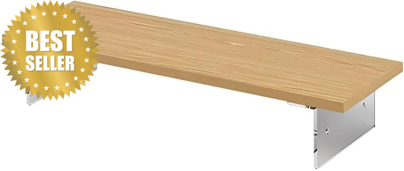 Monitor Stand Riser, Wood Desktop Organizer, Ergonomic Screen Stand, Computer De
