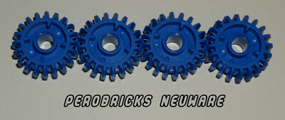 Lego Technic Technik 4 x Zahnrad 20 Zähne #35185 blau NEUWARE