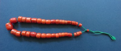 Antique Coral Beads, 53.0 gr, 36 Beads