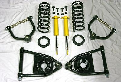 Mustang II Front End Suspension Tubular A Arms + 325 lb Spring & Gas Shock Kit