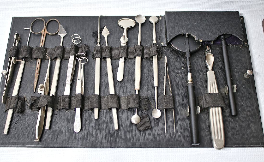 WWI ULTRA RARE EYE SURGICAL INSTRUMENTS 1917 G.P. Pilling & Son Co. Phil