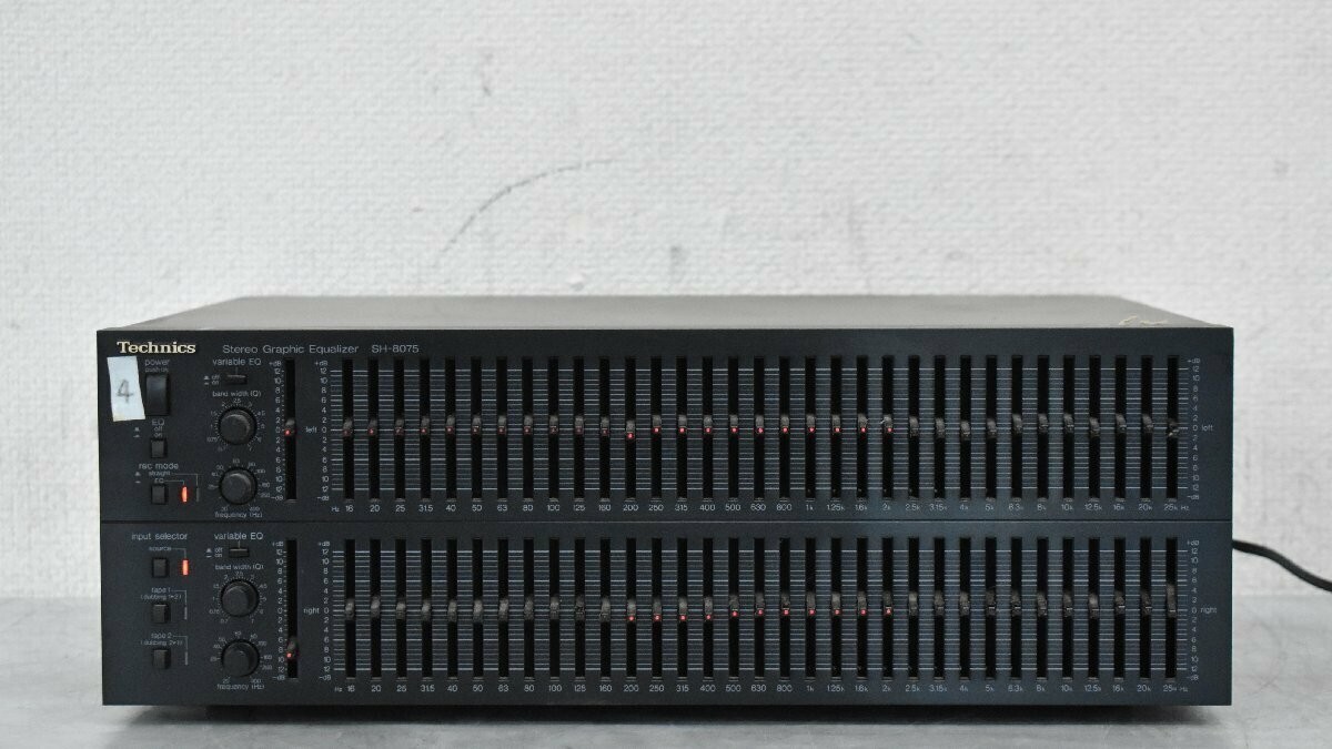 その他 DENON8000 Technics SH-8075 Stereo Graphic Equalizer Black Energization