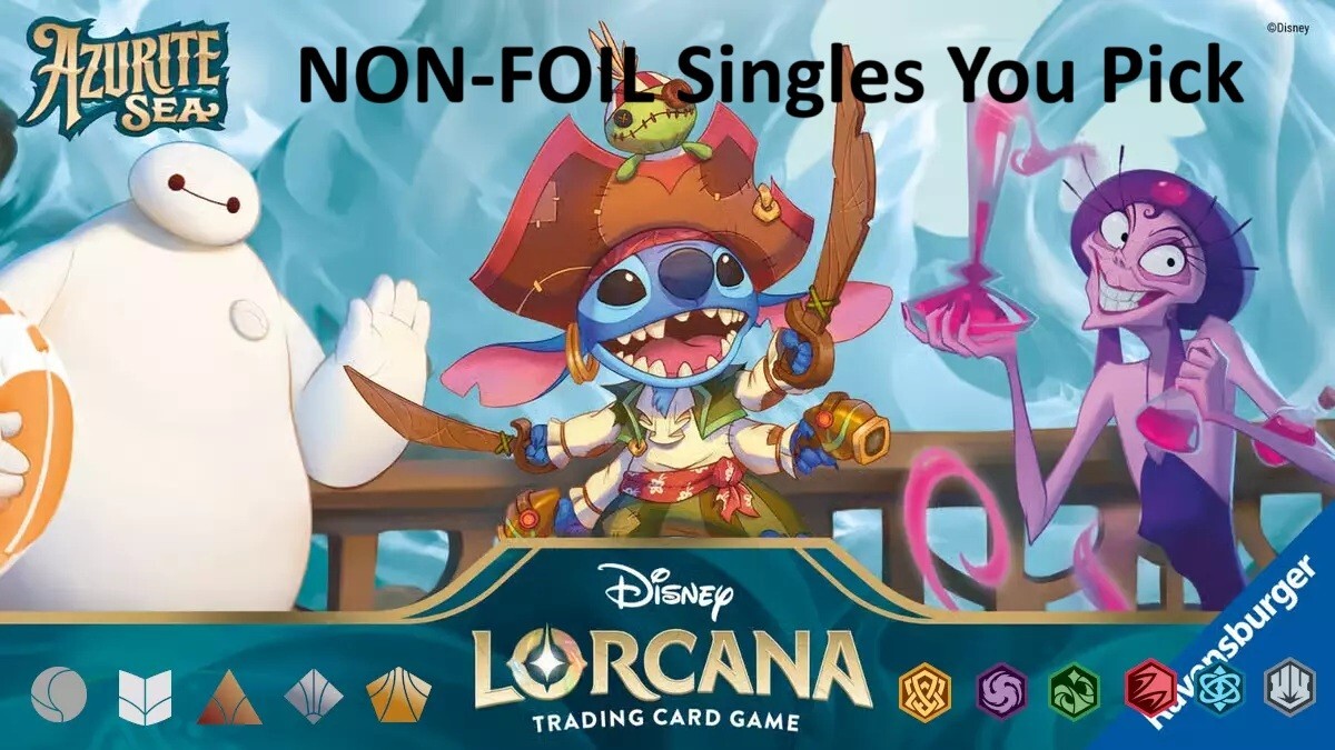 Lorcana Azurite Sea - Singles - All Rarities - Non-foil