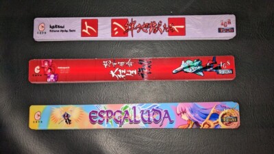 CAVE PGM vinyl label set of 3 (Ketsui, DoDonPachi DaiOuJou, Espgaluda)