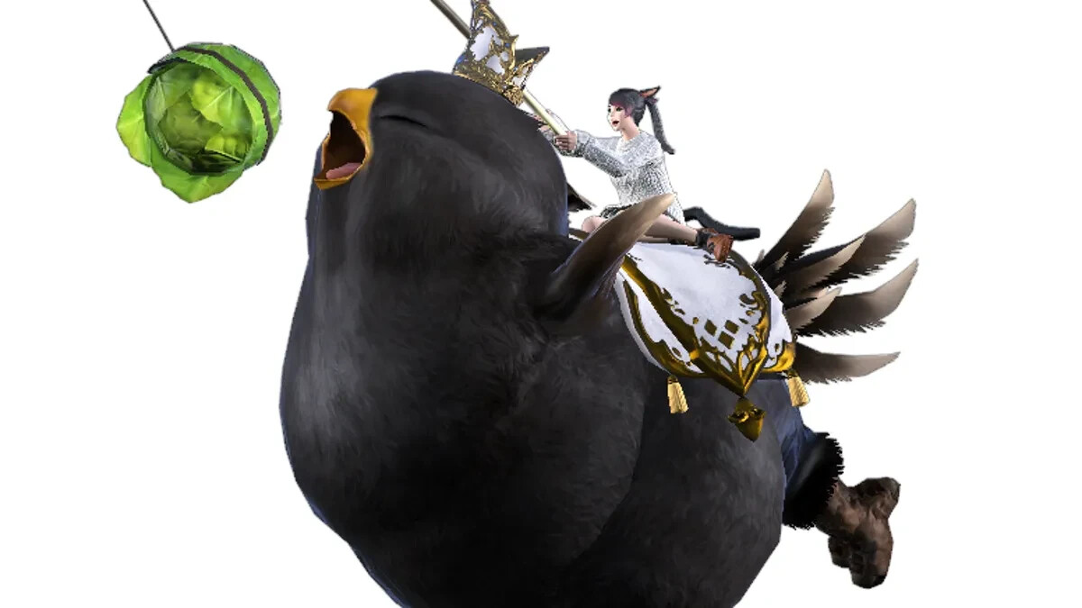 Fat Black Chocobo Mount Code FFXIV Final Fantasy | eBay